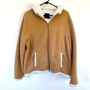 Faded Glory Women's Microfleece Hoodie With Cozy Sherpa Lining